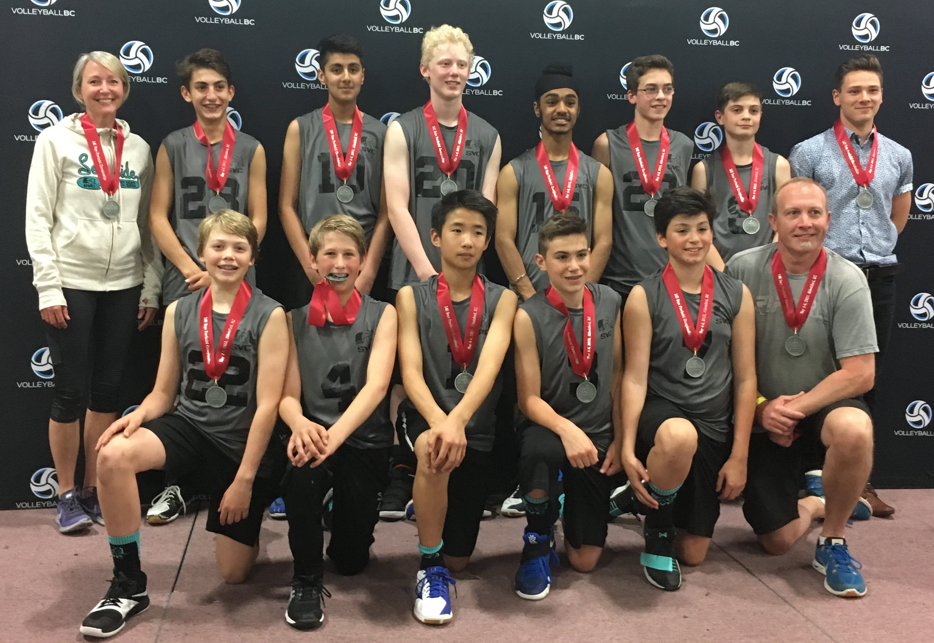 Boys 14u Six Pack BC Div 2 Silver medalists